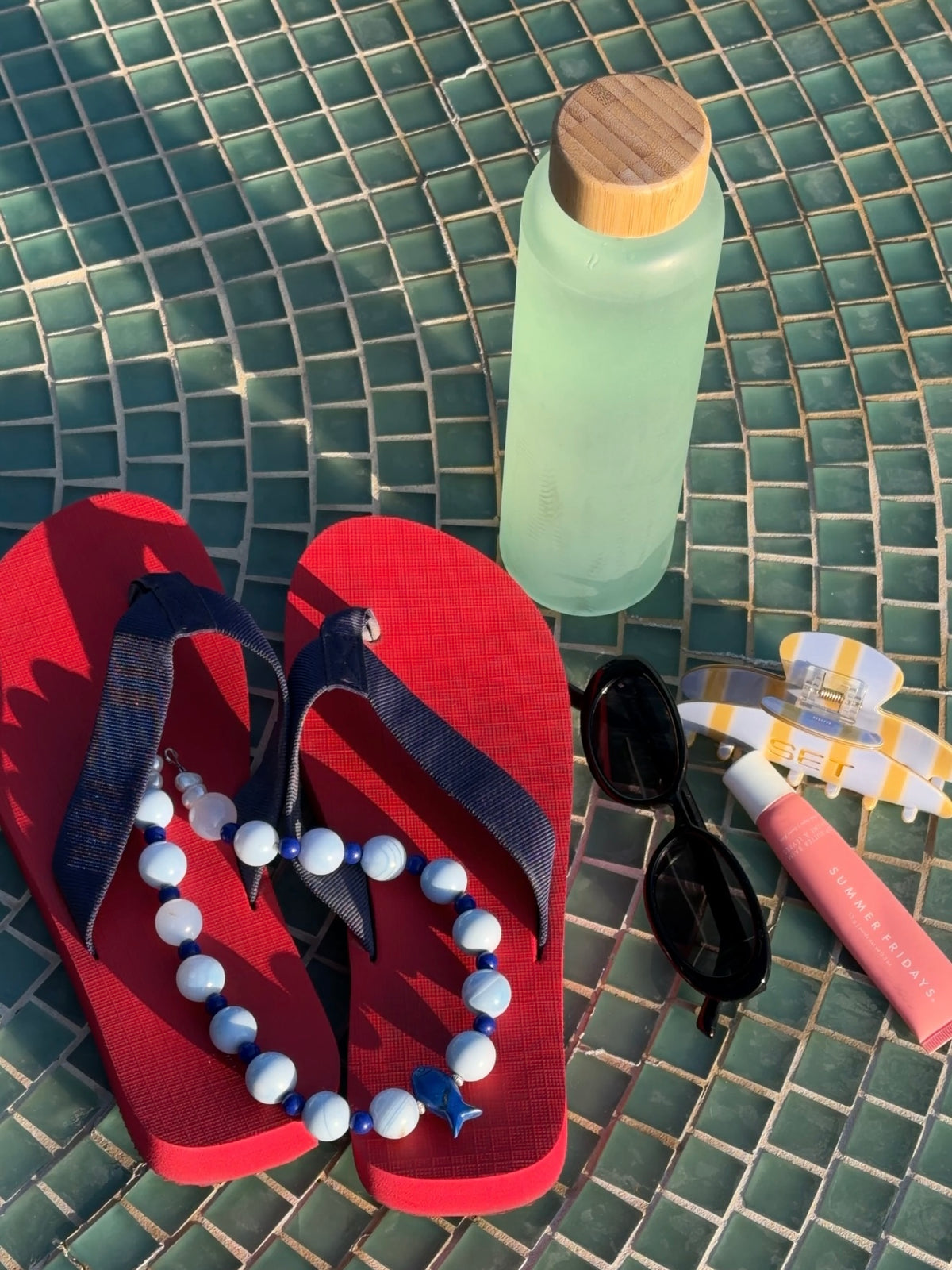 Côte d’Azur Fish Beaded Necklace